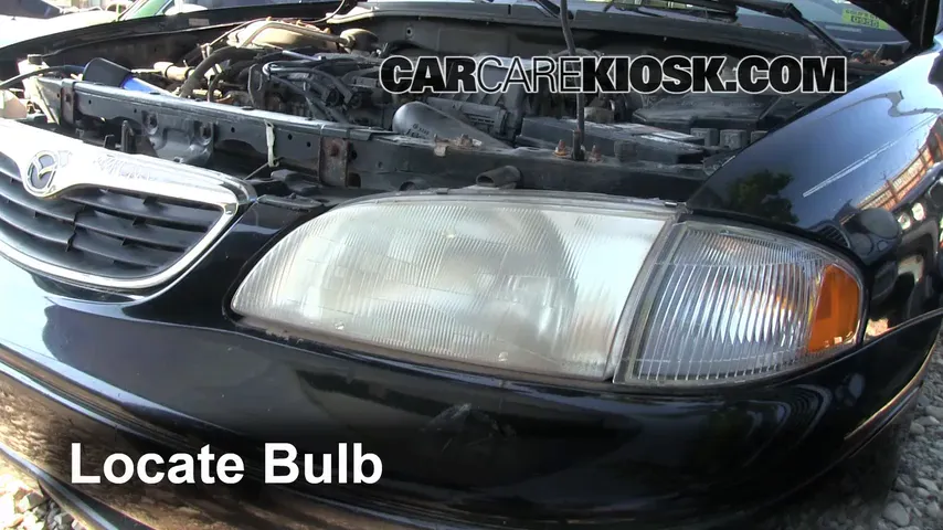 1998 Mazda 626 LX 2.0L 4 Cyl. Lights Highbeam (replace bulb)